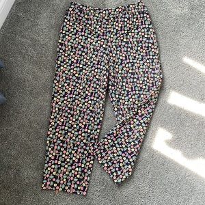 Talbots fruit print chino capris